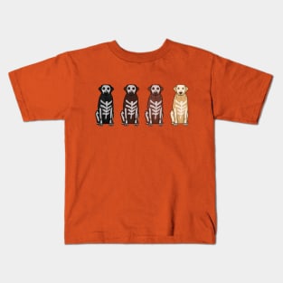 4 Labradors: Halloween Kids T-Shirt